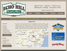 Tablet Screenshot of echohillcountrystore.com